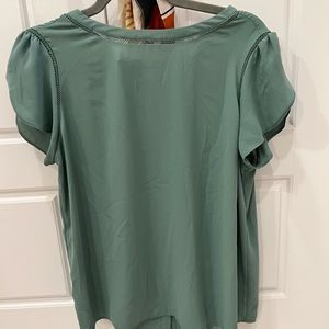 Loft Blouse - Seafoam Green with cap sleeve